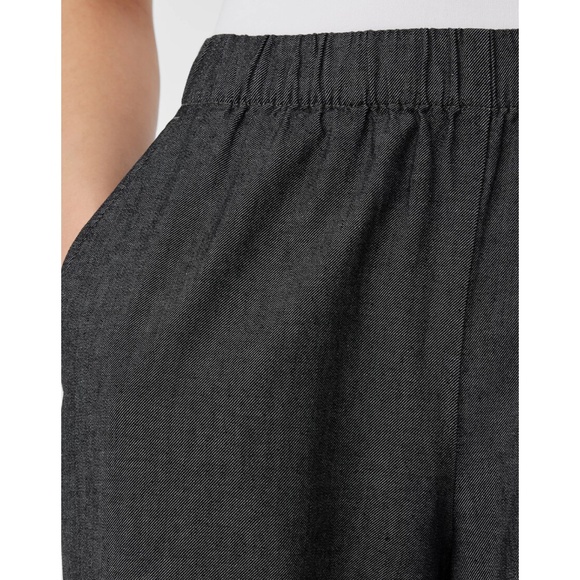 NWOT Eileen Fisher Airy Organic Cotton Twill Wide-Leg Pant Medium - Picture 4 of 15